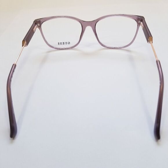 Nwt Guess Eyewear Glasses Frames Light Purple Transparent Women's - Picture 9 of 9